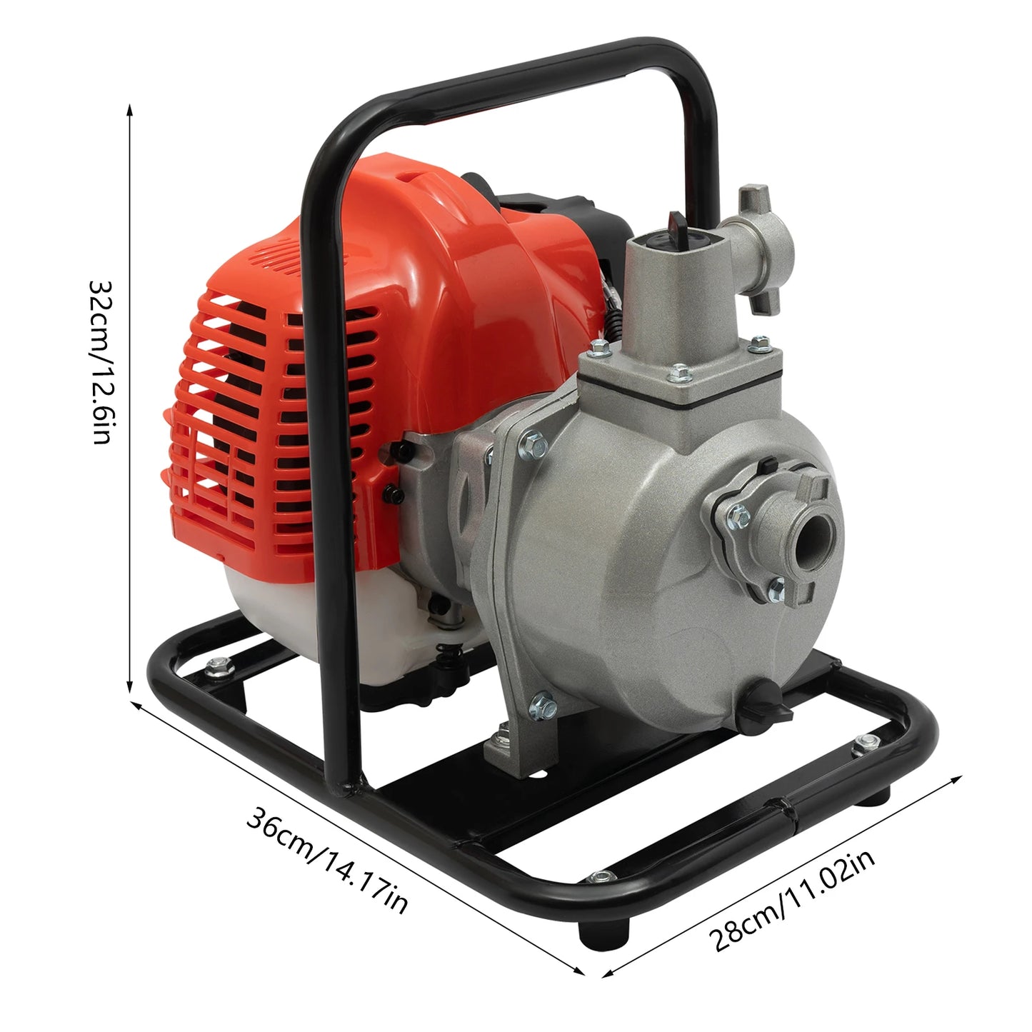 2-Stroke Portable High-Lift Transfer Pump for Irrigation, Drainage, Emergency Flooding