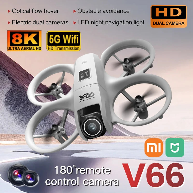 XIAOMI MIJIA V66 Mini Drone with 8K Wide-Angle Camera & 180° Flip for Epic Aerial Shots