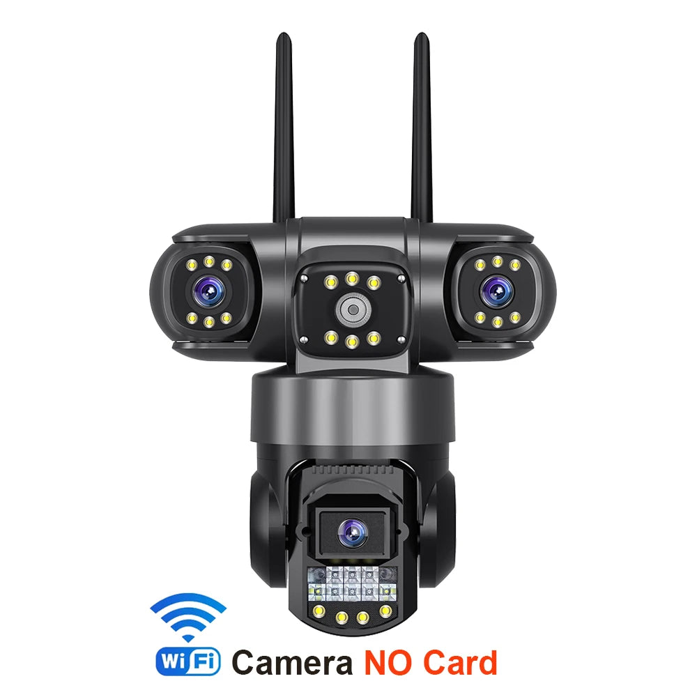 V380 Pro WiFi IP Camera Outdoor 12MP 6K Triple Lens Security Camera