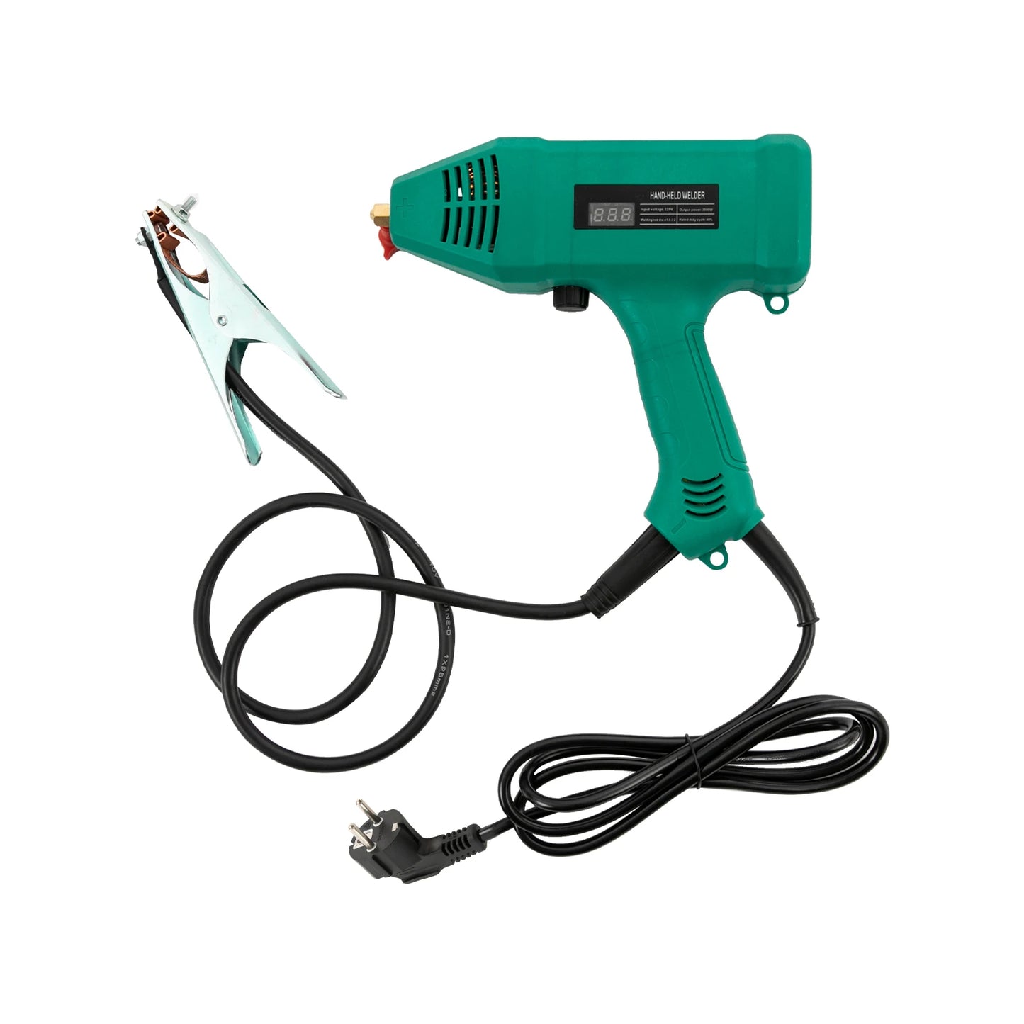 3000W Handheld Welder Portable Digital Welding Gun for Ø 1.6-3.2mm Welding Rod