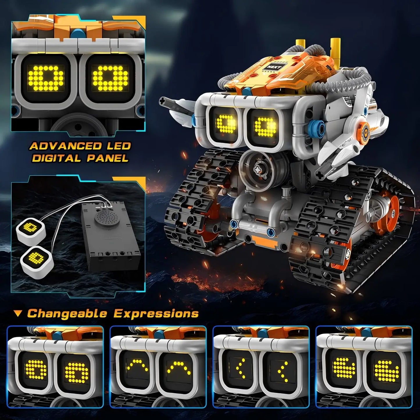 HOGOKIDS 3-in-1 Expression Robot Building Kit