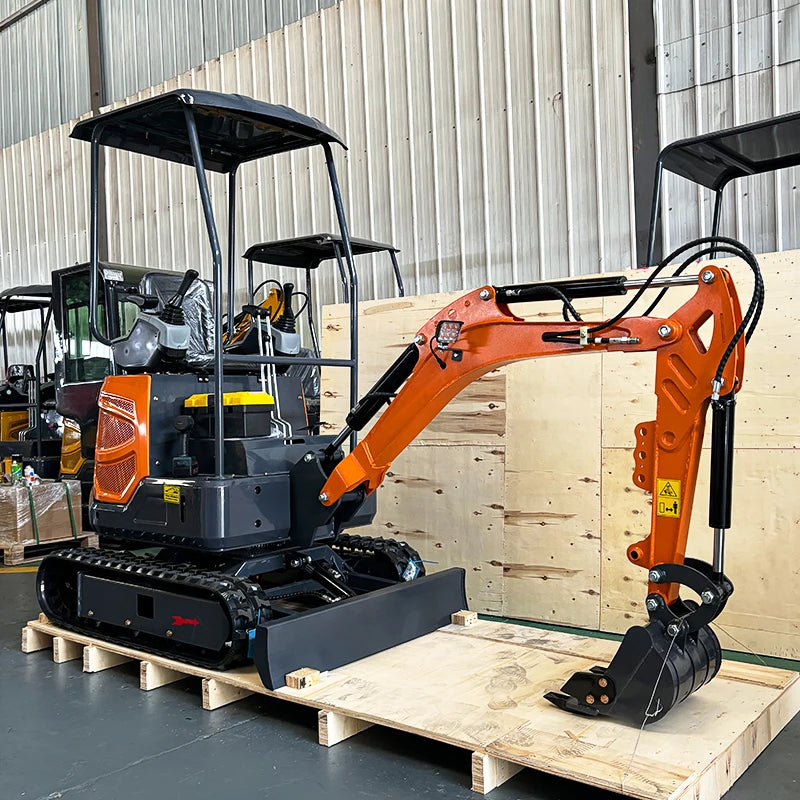 High-Performance 2 Ton Hydraulic Mini Excavator with Kubota Engine and Enclosed Cabin