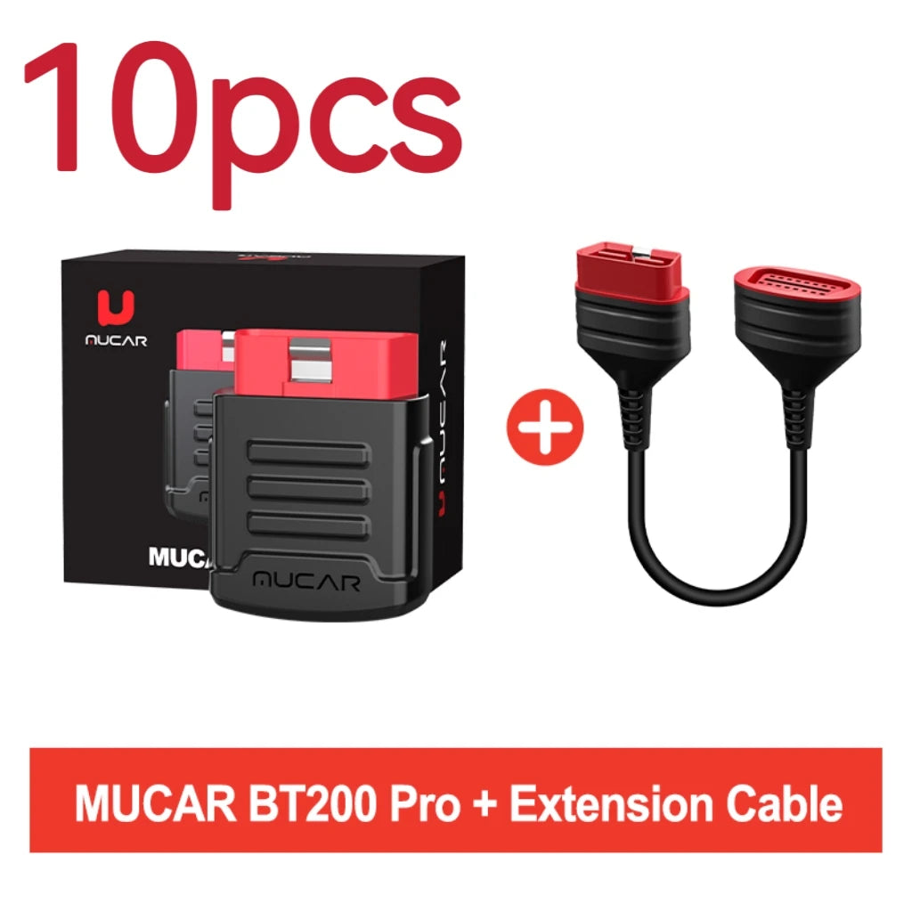 MUCAR BT200/BT200 Pro Bluetooth OBD2 Car Scanner with Full-System Scan & Up to 15 Resets