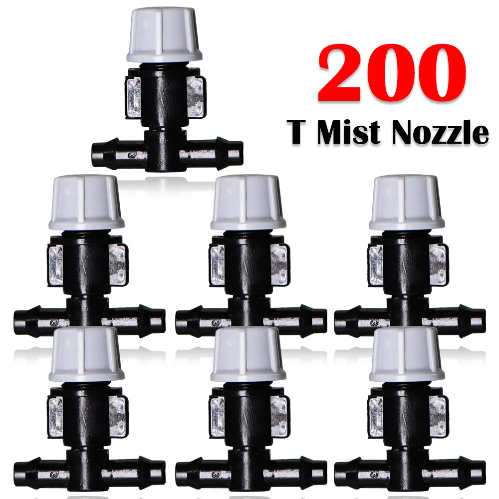 5–50M 45W Pump Self-Priming Irrigation System Garden Spray Cooling Kit.