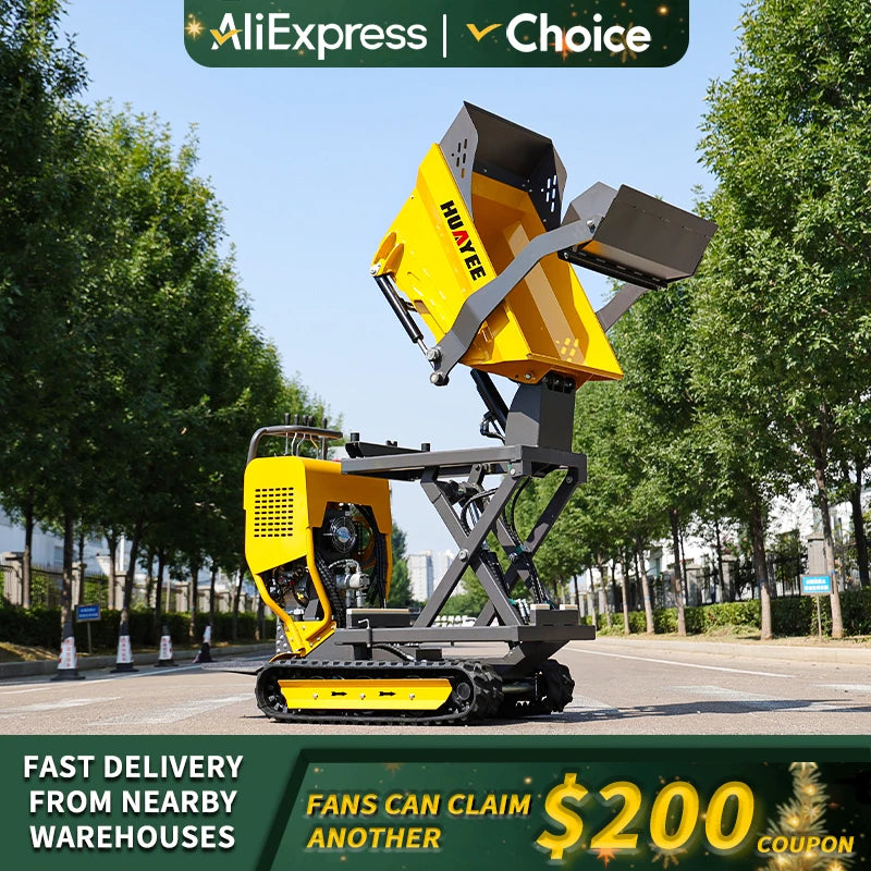 Mini Crawler Dumper 500kg 800kg Customized Fast Delivery High Quality Mountain slope use Mini Dumper