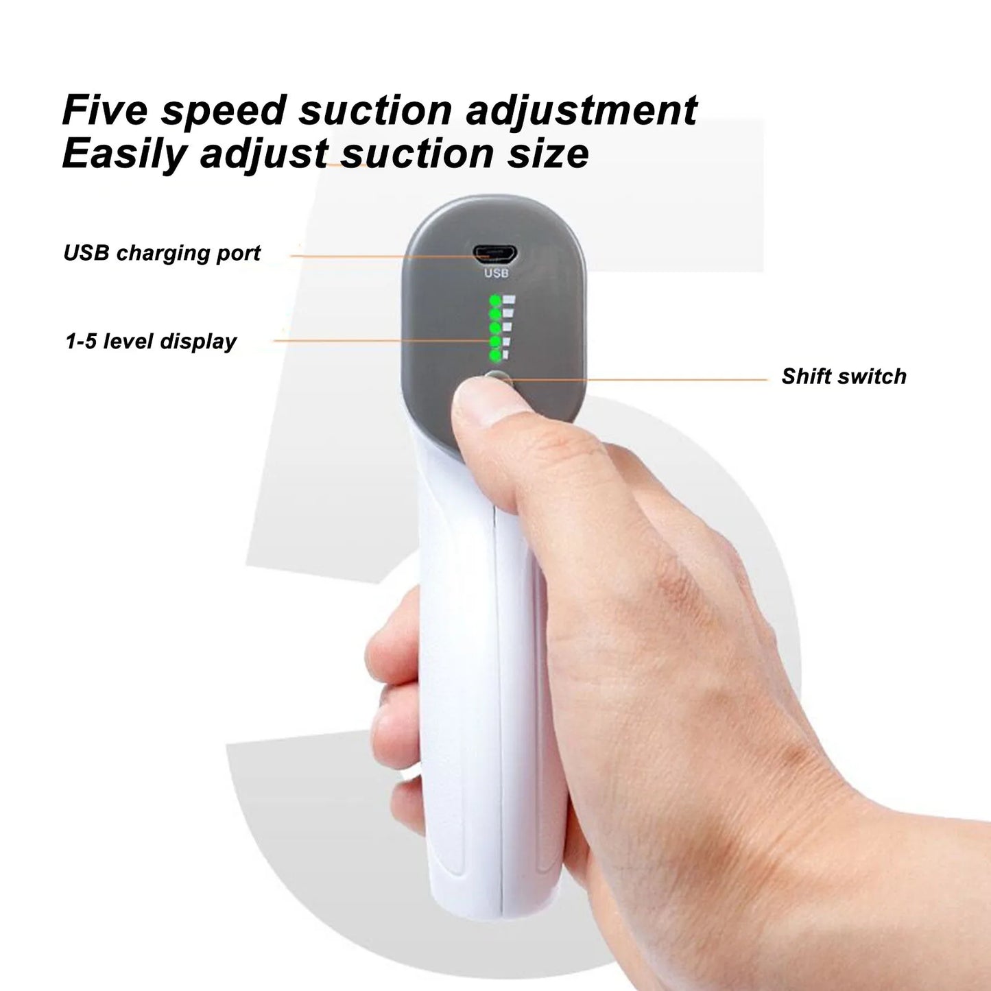 Electric Cow Milker Easy To Clean High Efficiency 2.2W USB Cable Charging Cow Milking Machine 800mAh Battery for Household Use