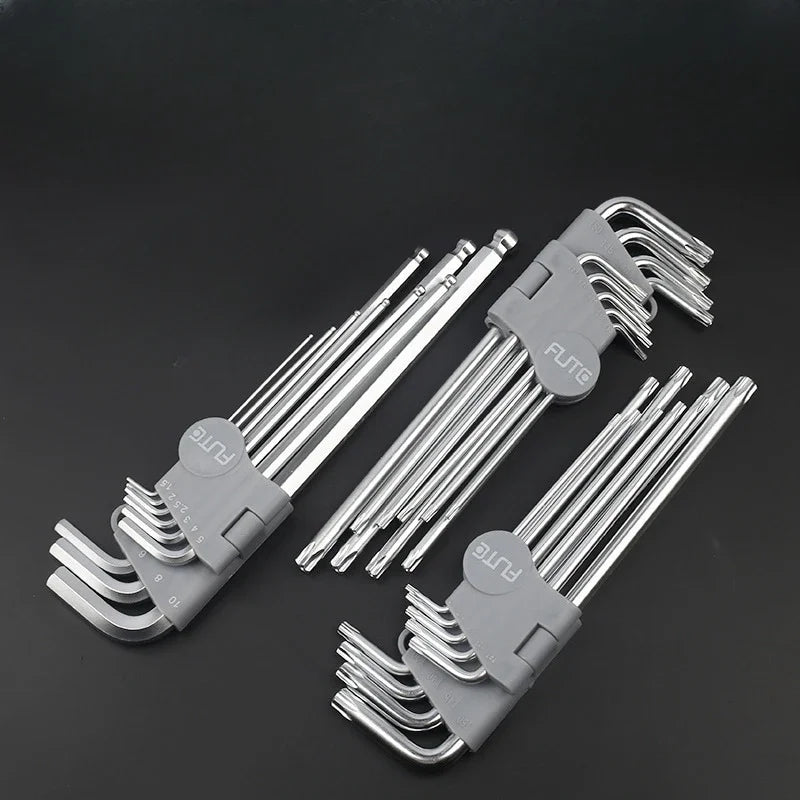 FUTE 9PCS Hex & Allen Wrench Set