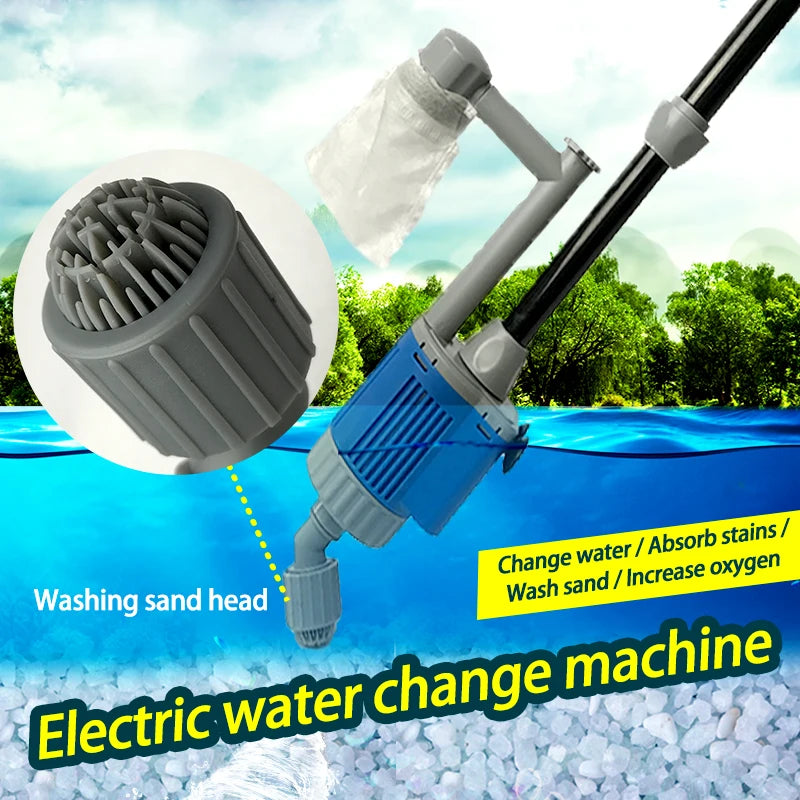 20W/28W Electric Aquarium Water Changer & Gravel Cleaner