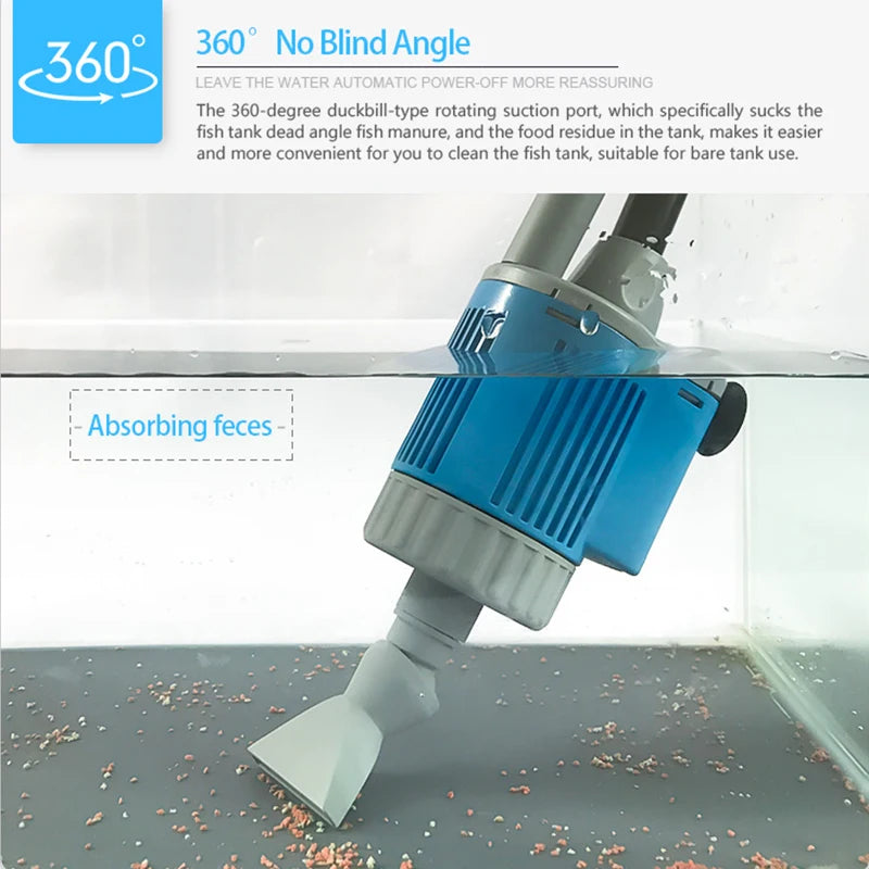 20W/28W Electric Aquarium Water Changer & Gravel Cleaner