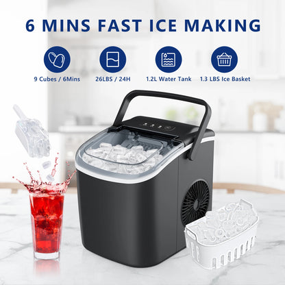 SIMALIFE IM 06 Countertop Ice Maker