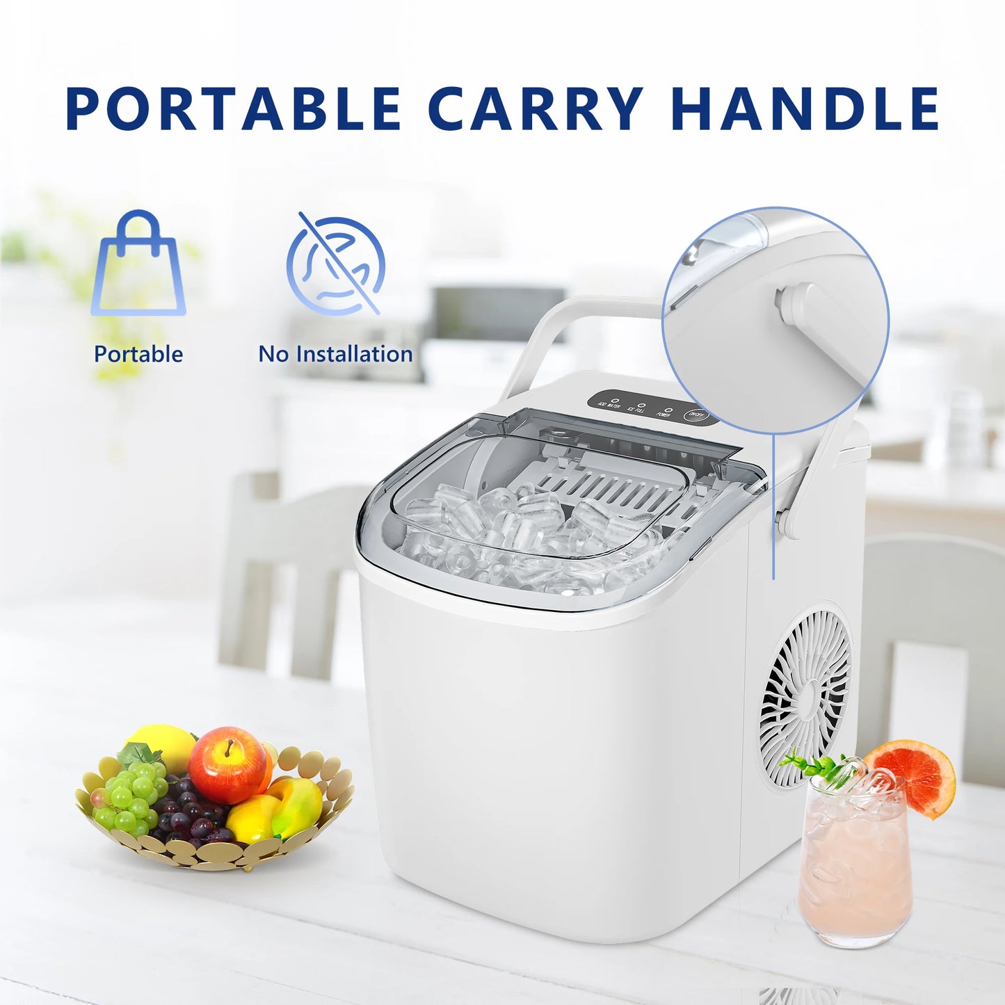 SIMALIFE IM 06 Countertop Ice Maker