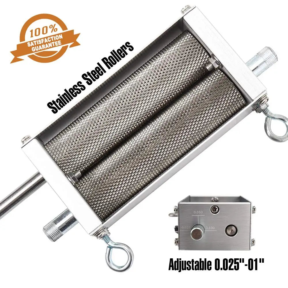 Stainless Steel 2-Roller Barley Mill