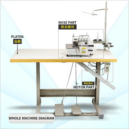 3/4/5-Thread Overlock Industrial Sewing Machine