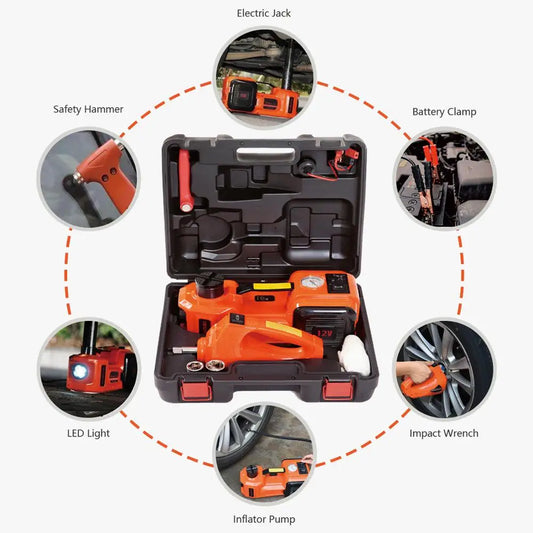 3-in-1 Electric Hydraulic Car Jack Kit