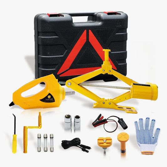 3-Ton 12V Electric Car Jack & Impact Wrench Kit
