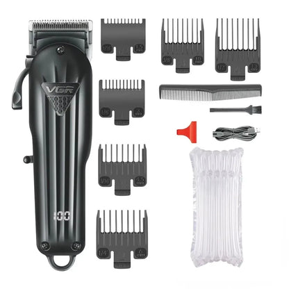 VGR V-282 Professional Cordless Hair Clipper with LED Display and Precision Blades