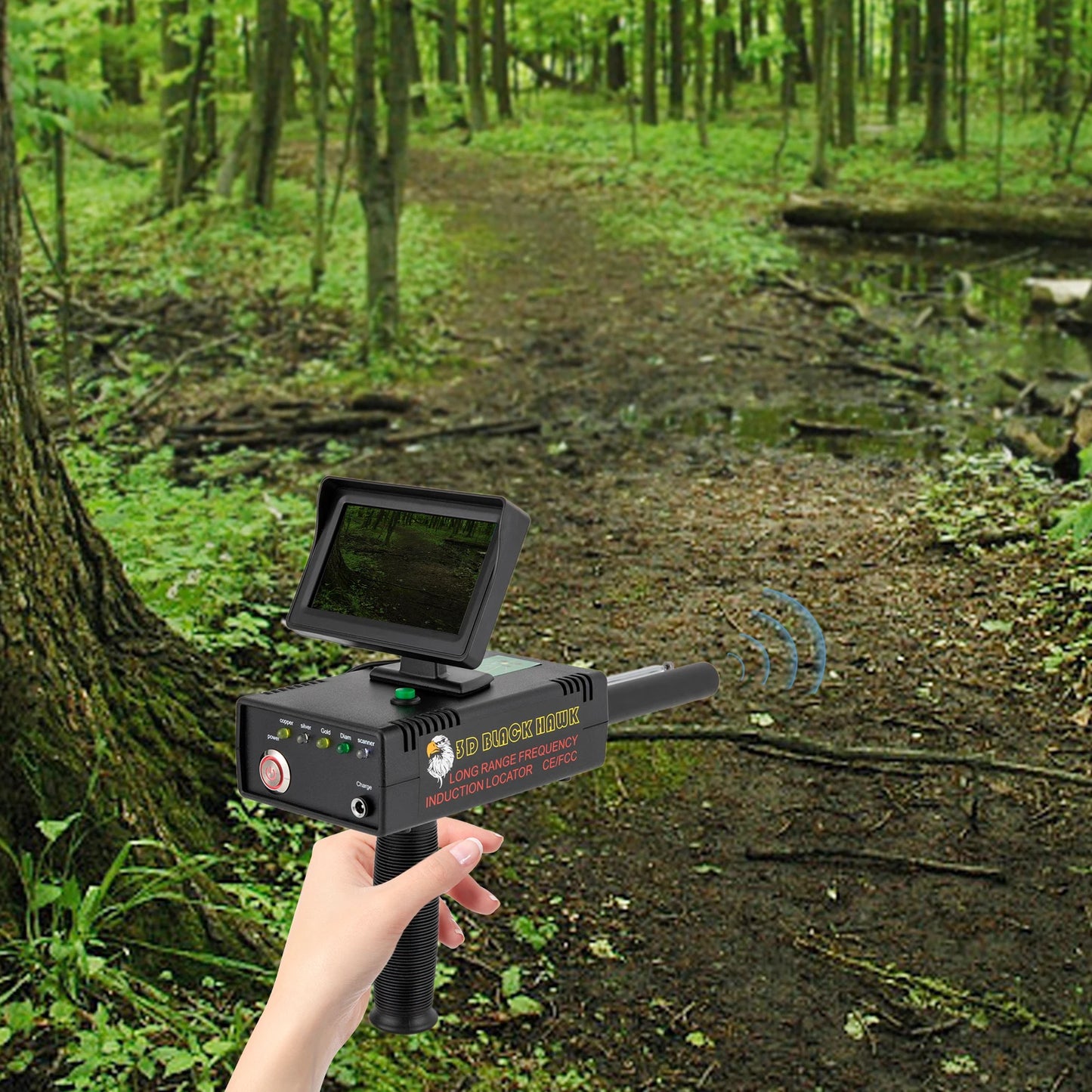 Professional High-Precision Metal Detector with Remote Guidance & LED Display