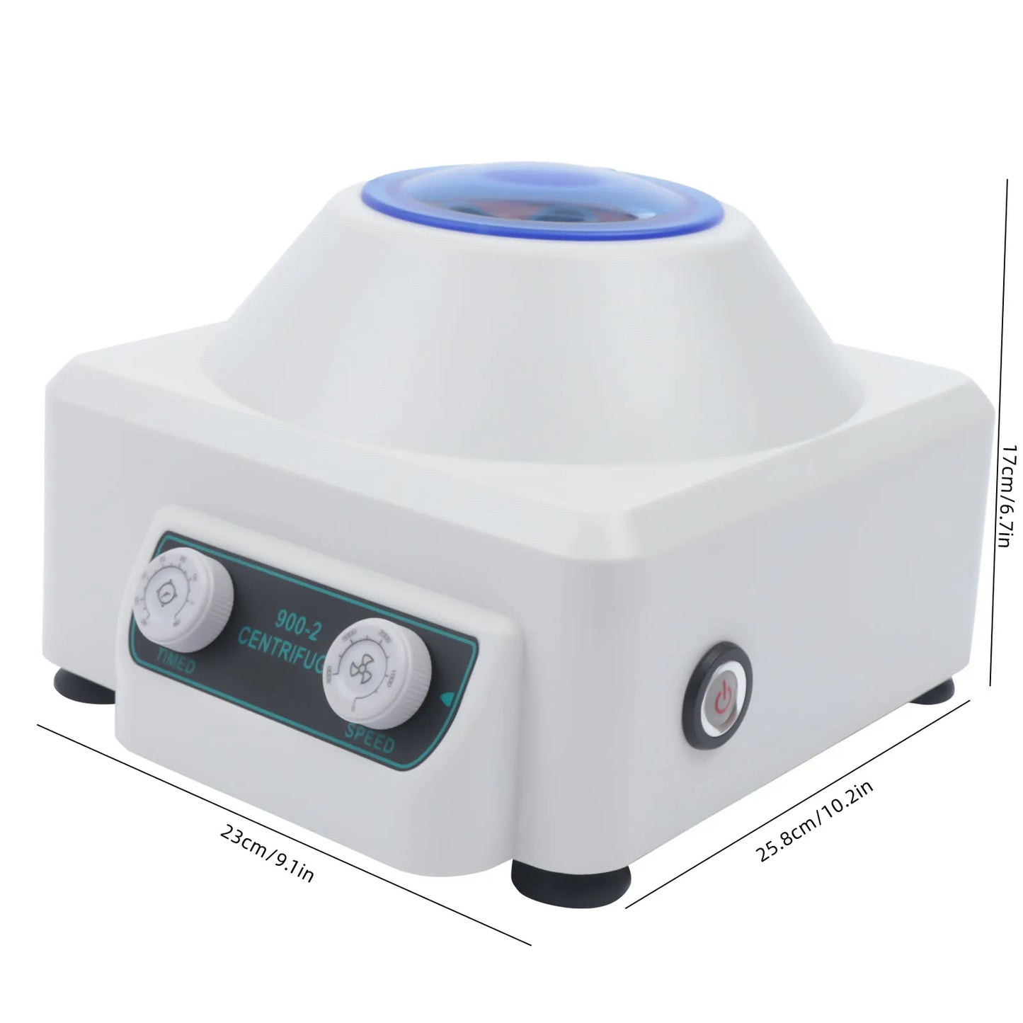 Compact Electric Lab Centrifuge with Adjustable Speed and Timer
