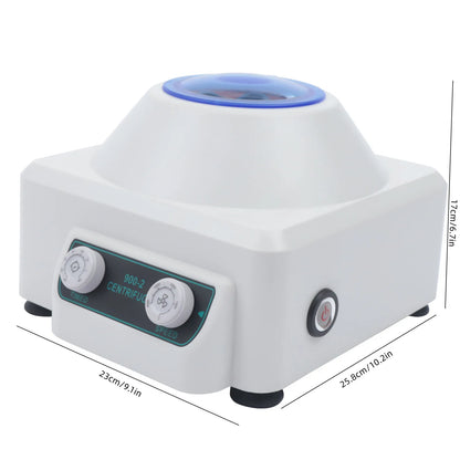 Compact Electric Lab Centrifuge with Adjustable Speed and Timer