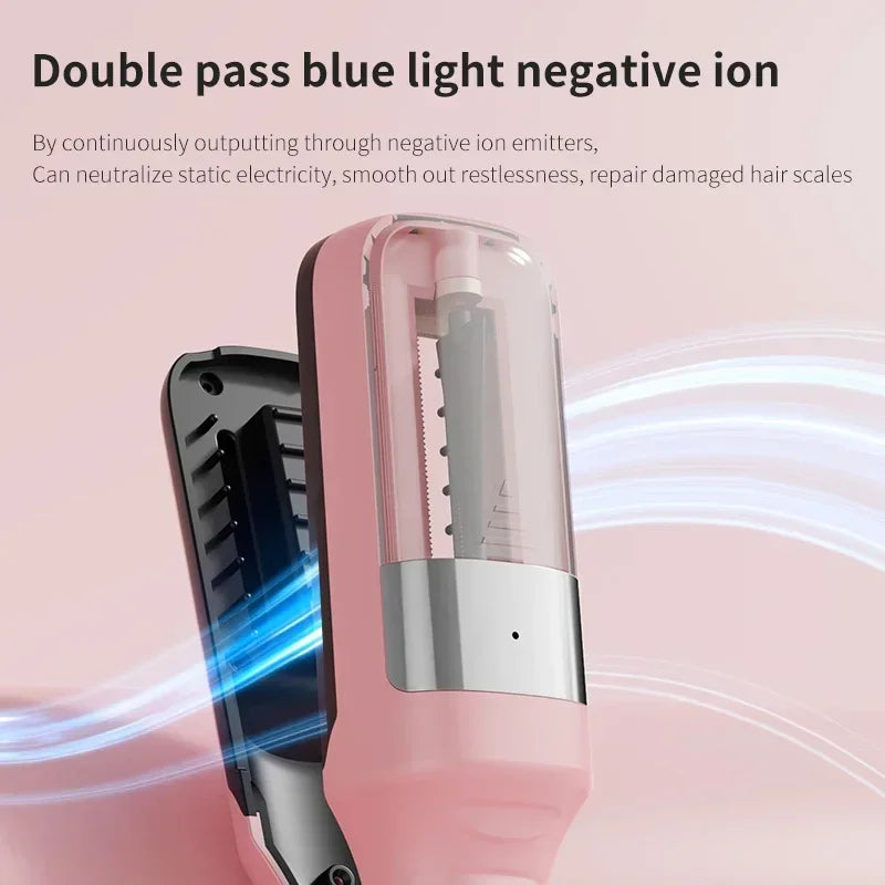 Rechargeable Electric Hair Clipper with Split-End Trimmer and Automatic Hair Care Function