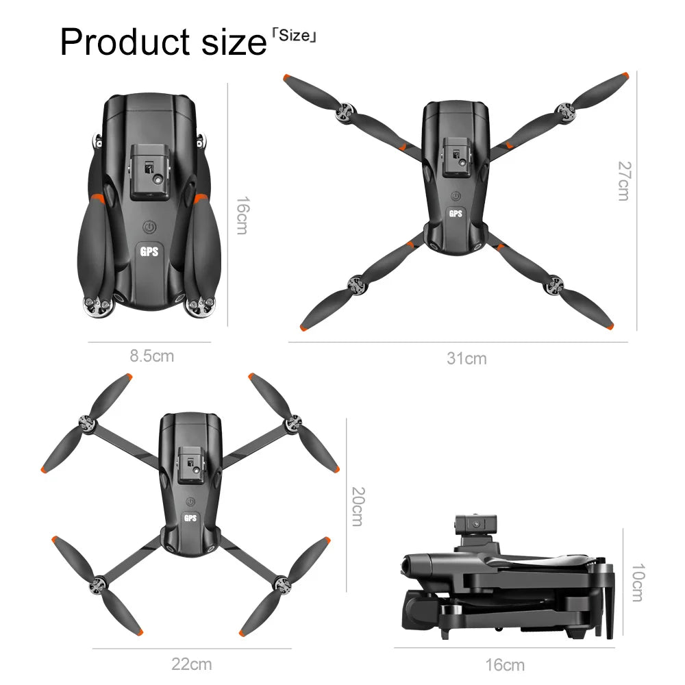 8k professional HD camera  WiFi/5G Brushless XIAOMI MIJIA V198 MAX GPS Drone Foldable Quadcopter