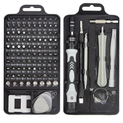 115-in-1 Precision Screwdriver & Electronics Repair Kit with Magnetic Bits, Extension Shaft, and Disassembly Tools