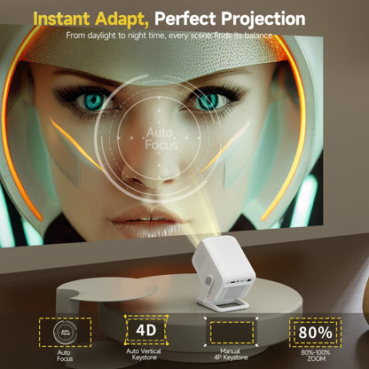 Magcubic HY310X Smart 4K Projector with Auto Focus and Built-in HiFi Speaker