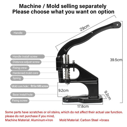 Silent Hand Press Button Installation Tool