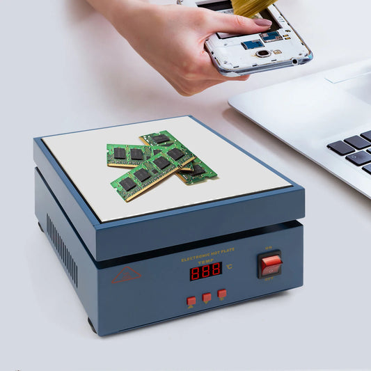 800W Soldering Hot Plate 200 x 200 mm LCD  Microcomputer Electronic Heating Plate