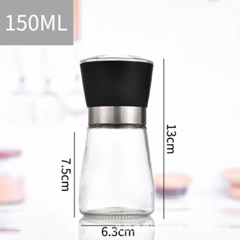 Premium Stainless Steel Salt and Pepper Grinder Set with Adjustable Ceramic Rotor