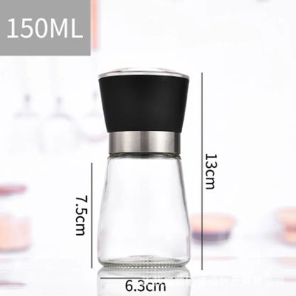 Premium Stainless Steel Salt and Pepper Grinder Set with Adjustable Ceramic Rotor