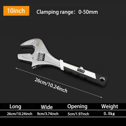FUTE 6/8/10 Inch Adjustable Bathroom Wrench Set