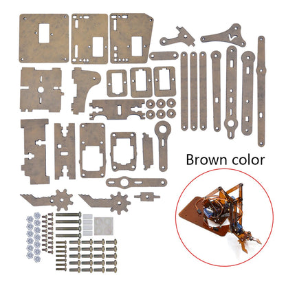 SG90 MG90S 4 Dof Unassembly Acrylic Mechanical Robot Manipulator Claw Kit
