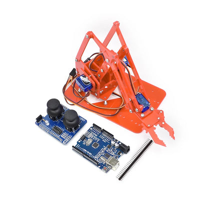 SG90 MG90S 4 Dof Unassembly Acrylic Mechanical Robot Manipulator Claw Kit
