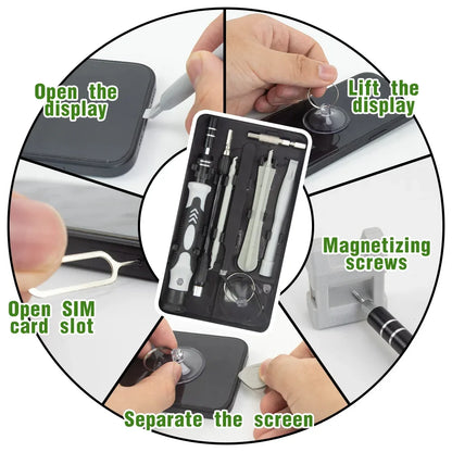115-in-1 Precision Screwdriver & Electronics Repair Kit with Magnetic Bits, Extension Shaft, and Disassembly Tools