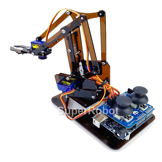 SG90 MG90S 4 Dof Unassembly Acrylic Mechanical Robot Manipulator Claw Kit