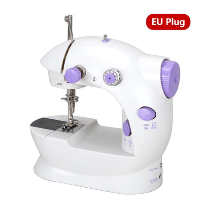 Portable Electric Household Sewing Machine with Light & Speed Control for Beginners and Home DIY Projects