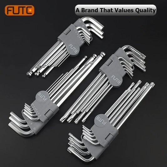 FUTE 9PCS Hex & Allen Wrench Set