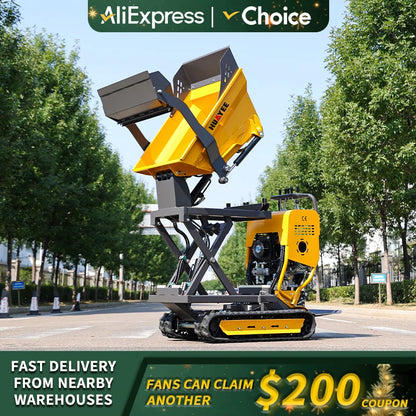  Mini Crawler Dumper 500kg 800kg Customized Fast Delivery High Quality  Mountain slope use Mini Dumper
