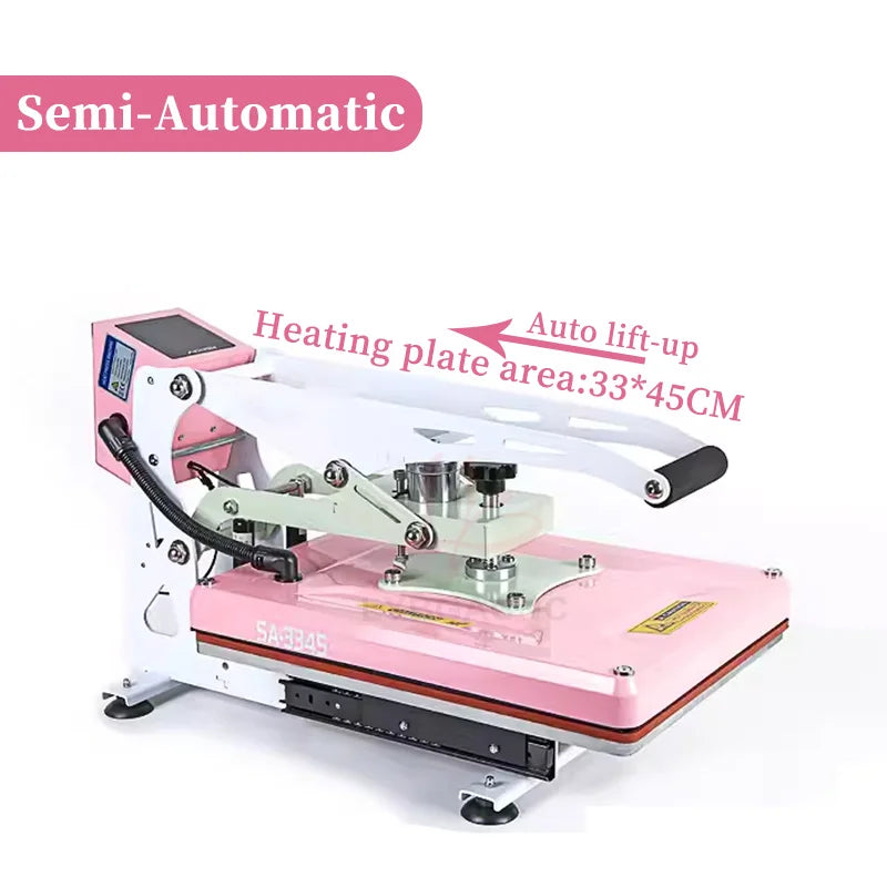 Semi-Automatic Heat Press Transfer & T-Shirt Hot Stamping Machine