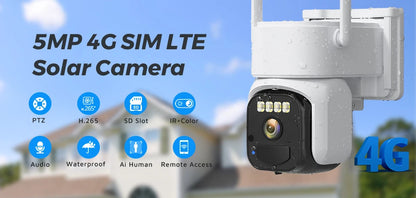 BESDER 4K 8MP/10MP Dual-Lens Outdoor Security Camera