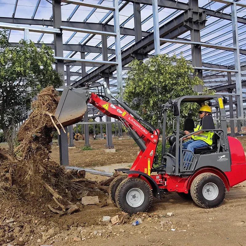 Macward High-Powered All-Terrain Loader Customized 4WD Wheel Loader with Kubota Engine