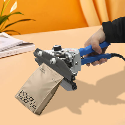 Portable 500W Handheld Heat Sealer with Adjustable Temperature and Double-Sided Heating