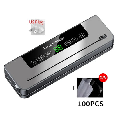 Electric Food Vacuum Sealer with Built-In Cutter & Touch Controls