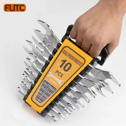 FUTE Ultra-Thin Double Open-End Wrench Set (6–32mm)