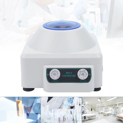 Compact Electric Lab Centrifuge with Adjustable Speed and Timer