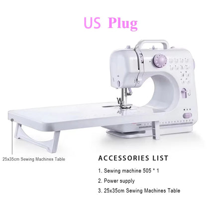 Compact Mini Sewing Machine With 12 Built-In Stitches