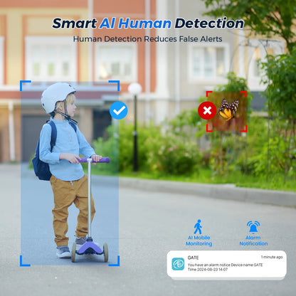 BESDER 4K 8MP/10MP Dual-Lens Outdoor Security Camera