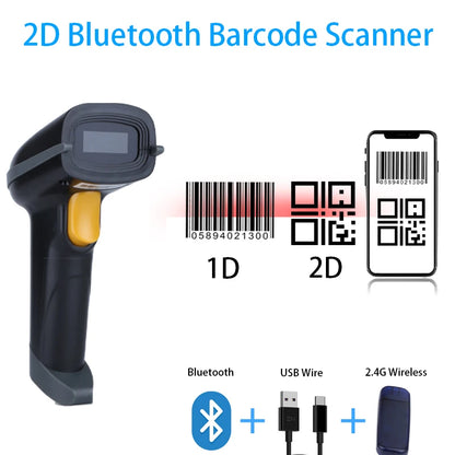 A50D-A 2D Series Bluetooth, Wireless and Wired Barcode Scanner