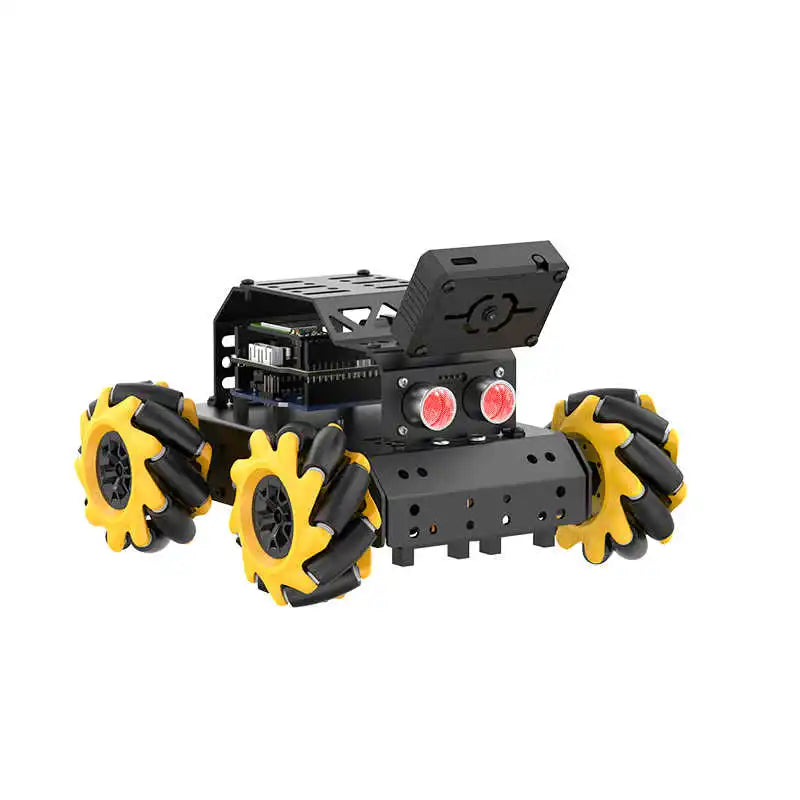 MiniAuto 4WD Programmable Mecanum Robot Car with AI Vision and Bluetooth Control